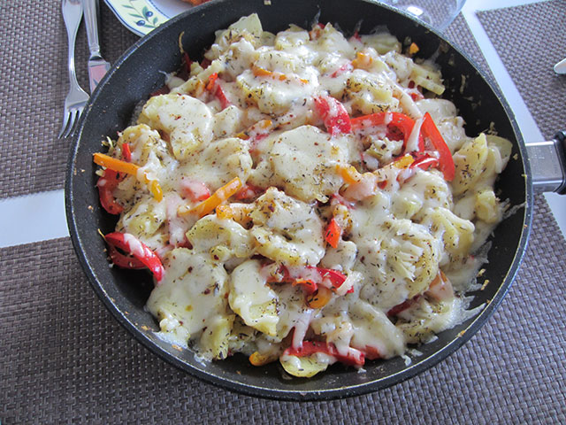 Kartoffelpfanne mit Paprika